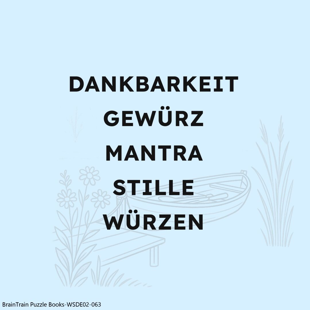Konzentration gesucht? Die Wortsuche hilft weiter!
#rätselliebe #geistigefitness #buchpause #fürdich #wörtersuche