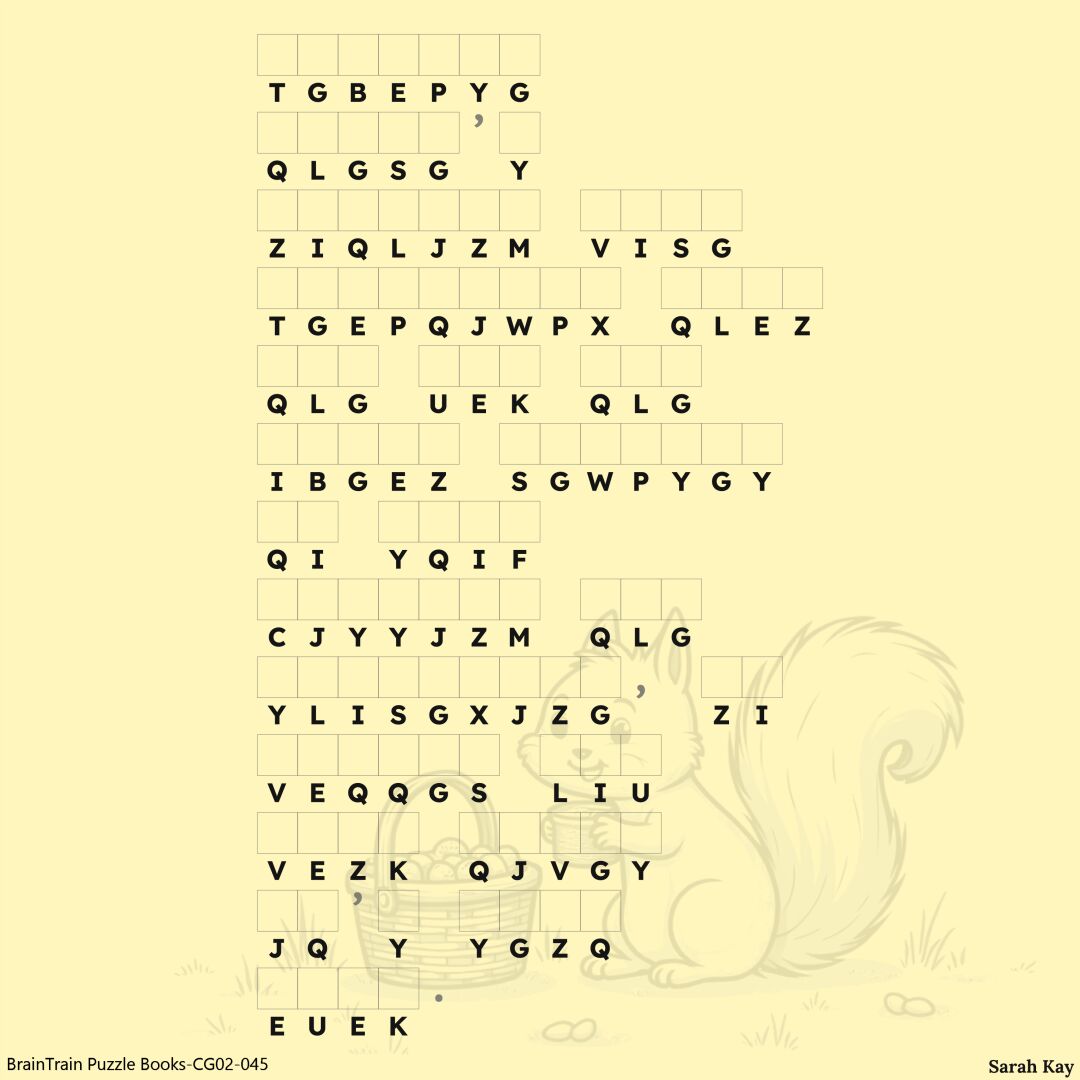 Decode a moment of wisdom… it’s hidden right here.
#dailybrainwork #cryptochallenge #mindmatters #puzzlemoment #sarahkay